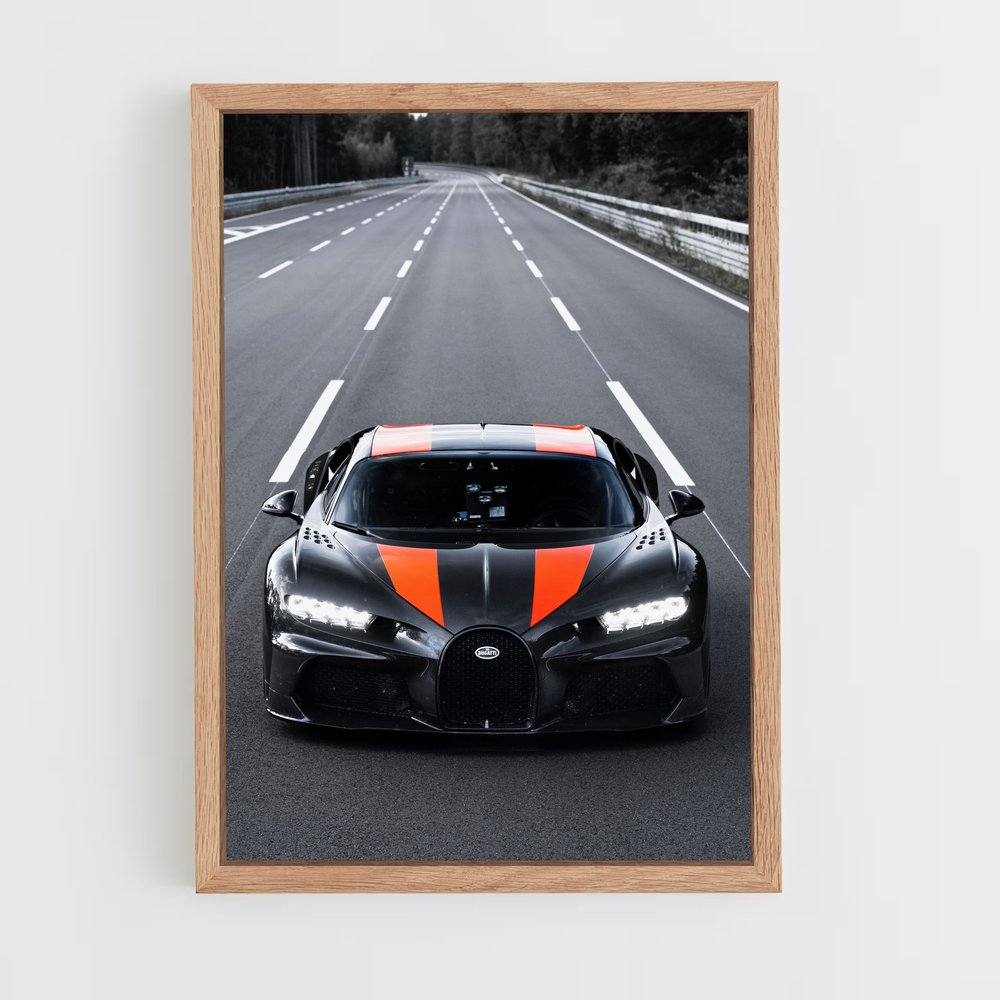 Poster Chiron de sport – affiche Bugatti (vue 4)